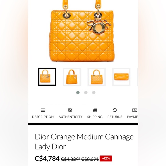 Authentic ‼️lady Dior small bag 2 ways video updated - Picture 16 of 17